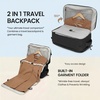 image:imageseyfocnia Convertible Travel Garment Bag Large Travel Backpack for Men amp Women Business Laptop Backpack Carry On Luggage Personal Item Travel Bag Suit Bag With MultiPockets Brown 22 inch