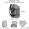 image:imageseyfocnia Convertible Travel Garment Bag for Men amp Women MultiPocket Travel Duffel Carry On Luggage Personal Item Business Suit BackpackGrey