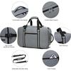 image:imageseyfocnia Convertible Travel Garment Bag for Men amp Women MultiPocket Travel Duffel Carry On Luggage Personal Item Business Suit BackpackGrey