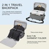 image:imageseyfocnia Convertible Travel Garment Bag for Men amp Women MultiPocket Travel Duffel Carry On Luggage Personal Item Business Suit BackpackGrey