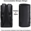 image:imageseyfocnia Convertible Travel Garment BagCarry on Garment Duffel Bag for Men Women  2 in 1 Hanging Suitcase Suit Business Travel BagA1Black