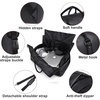 image:imageseyfocnia Convertible Travel Garment BagCarry on Garment Duffel Bag for Men Women  2 in 1 Hanging Suitcase Suit Business Travel BagA1Black