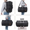 image:imageseyfocnia Convertible Travel Garment BagCarry on Garment Duffel Bag for Men Women  2 in 1 Hanging Suitcase Suit Business Travel BagA1Black