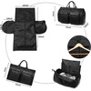 image:imageseyfocnia Convertible Travel Garment BagCarry on Garment Duffel Bag for Men Women  2 in 1 Hanging Suitcase Suit Business Travel BagB1Black