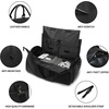image:imageseyfocnia Convertible Travel Garment BagCarry on Garment Duffel Bag for Men Women  2 in 1 Hanging Suitcase Suit Business Travel BagB1Black