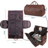image:imageseyfocnia Convertible Travel Garment BagCarry on Garment Duffel Bag for Men Women  2 in 1 Hanging Suitcase Suit Business Travel BagBrown