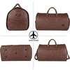 image:imageseyfocnia Convertible Travel Garment BagCarry on Garment Duffel Bag for Men Women  2 in 1 Hanging Suitcase Suit Business Travel BagBrown