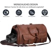 image:imageseyfocnia Convertible Travel Garment BagCarry on Garment Duffel Bag for Men Women  2 in 1 Hanging Suitcase Suit Business Travel BagBrown2pocketsLeather