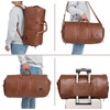 image:imageseyfocnia Convertible Travel Garment BagCarry on Garment Duffel Bag for Men Women  2 in 1 Hanging Suitcase Suit Business Travel BagBrownBackpack