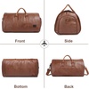 image:imageseyfocnia Convertible Travel Garment BagCarry on Garment Duffel Bag for Men Women  2 in 1 Hanging Suitcase Suit Business Travel BagBrownBackpack