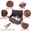 image:imageseyfocnia Convertible Travel Garment BagCarry on Garment Duffel Bag for Men Women  2 in 1 Hanging Suitcase Suit Business Travel BagBrownBackpack