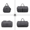 image:imageseyfocnia Convertible Travel Garment BagCarry on Garment Duffel Bag for Men Women  2 in 1 Hanging Suitcase Suit Business Travel BagGrey