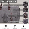 image:imageseyfocnia Convertible Travel Garment BagCarry on Garment Duffel Bag for Men Women  2 in 1 Hanging Suitcase Suit Business Travel BagGrey2PocketsCanvas