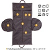 image:imageseyfocnia Convertible Travel Garment BagCarry on Garment Duffel Bag for Men Women  2 in 1 Hanging Suitcase Suit Business Travel BagGrey2PocketsCanvas