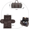 image:imageseyfocnia Convertible Travel Garment BagCarry on Garment Duffel Bag for Men Women  2 in 1 Hanging Suitcase Suit Business Travel BagGreybackpack