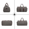 image:imageseyfocnia Convertible Travel Garment BagCarry on Garment Duffel Bag for Men Women  2 in 1 Hanging Suitcase Suit Business Travel BagGreybackpack