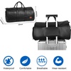 image:imageseyfocnia Convertible Travel Garment BagCarry on Garment Duffel Bag for Men Women  2 in 1 Hanging Suitcase Suit Business Travel Bagblack2