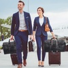 image:imageseyfocnia Convertible Travel Garment BagCarry on Garment Duffel Bag for Men Women  2 in 1 Hanging Suitcase Suit Business Travel Bagblack2pocketsLeather