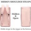 image:imageseyfocnia Convertible Travel Garment BagCarry on Garment Duffel Bag for Women  3 in 1 Garment Backpack Hanging Suitcase Suit Business Travel BagPink