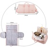 image:imageseyfocnia Convertible Travel Garment BagCarry on Garment Duffel Bag for Women  3 in 1 Garment Backpack Hanging Suitcase Suit Business Travel BagPink
