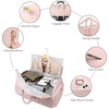 image:imageseyfocnia Convertible Travel Garment BagCarry on Garment Duffel Bag for Women  3 in 1 Garment Backpack Hanging Suitcase Suit Business Travel BagPink