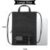 image:imageseyfocnia Drawstring Backpack Tactical String Bag with Zipper Pockets Waterproof Cinch Bag Sport Gym Sackpack  BlackBlack