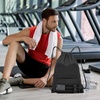 image:imageseyfocnia Drawstring Backpack Tactical String Bag with Zipper Pockets Waterproof Cinch Bag Sport Gym Sackpack  BlackBlack