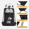 image:imageseyfocnia Drawstring Backpack Tactical String Bag with Zipper Pockets Waterproof Cinch Bag Sport Gym SackpackBlack