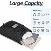 image:imageseyfocnia Drawstring Backpack Tactical String Gym Bag with Zipper Pockets Waterproof Cinch Bag Sport Gym Backpack for Men Black