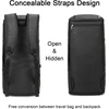 image:imageseyfocnia Garment Bags for Travel Carry On Garment Bag Backpack Convertible Garment Duffle Bag for Men Women 4 in 1 Hanging Dress Suitcase Suit Travel Bag