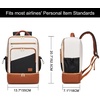 image:imageseyfocnia Gym Backpack for Men Lightweight Sports Back pack With Shoe Compartment Waterproof Gym Bag Workout Trainning Rucksack Casual Travel Daypack White BrownWhite Brown