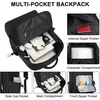 image:imageseyfocnia Gym Backpack for Men Lightweight Sports Back pack With Shoe Compartment Waterproof Gym Bag Workout Trainning Rucksack Casual Travel Daypack White BrownBlack