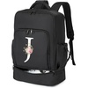 image:imageseyfocnia Gym Backpack for Men Personalized Initial Design Sports Back pack With Shoe Compartment Waterproof Gym Bag Workout Trainning Rucksack Casual Travel DaypackBlackBlack