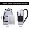 image:imageseyfocnia Gym Backpack for Men Waterproof Sports Backpacks With Shoe Compartment Lightweight Workout Trainning Back Pack Casual Travel DaypackBlackGrey
