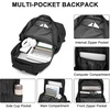 image:imageseyfocnia Gym Backpack for MenGym Bag with Shoe Compartment Lightweight Travel Workout Sports Backpack with USB Charging PortBlack