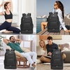 image:imageseyfocnia Gym Backpack for MenGym Bag with Shoe Compartment Lightweight Travel Workout Sports Backpack with USB Charging PortBlack