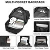 image:imageseyfocnia Gym Backpack for MenGym Bag with Shoe Compartment Lightweight Travel Workout Sports Backpack with USB Charging PortBlack