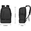 image:imageseyfocnia Gym Backpack for MenWaterproof Gym Bag With Shoe Compartment Lightweight Travel Bag Sports Backpack Casual DaypackBlack20inch
