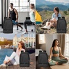 image:imageseyfocnia Gym Backpack for MenWaterproof Gym Bag With Shoe Compartment Lightweight Travel Bag Sports Backpack Casual DaypackBlack20inch