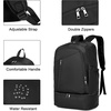 image:imageseyfocnia Gym Backpack for MenWaterproof Gym Bag With Shoe Compartment Lightweight Travel Bag Sports Backpack Casual DaypackBlack20inch