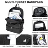 image:imageseyfocnia Gym Backpack for MenWaterproof Gym Bag With Shoe Compartment Lightweight Travel Bag Sports Backpack Casual DaypackBlack22inch