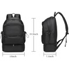 image:imageseyfocnia Gym Backpack for MenWaterproof Travel Backpack With Shoe Compartment Lightweight Sports Gym Bag Casual DaypackBlackBlack