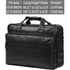 image:imageseyfocnia Leather Laptop Bag Mens 156 Inche 173 Inche Messenger Briefcase Business Satchel Computer Handbag Shoulder BagGblack