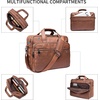 image:imageseyfocnia Leather Laptop Bag Mens 156 Inche 173 Inche Messenger Briefcase Business Satchel Computer Handbag Shoulder BagHbrown