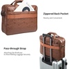 image:imageseyfocnia Mens Business Travel Briefcase Leather Handmade Messenger Bags Laptop BagBrown