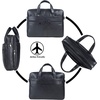 image:imageseyfocnia Mens Leather Messenger Bag Laptop Briefcase Business Satchel ComputerBlack