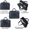image:imageseyfocnia Mens Leather Messenger Bag Laptop Briefcase Business Satchel ComputerBlack