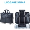 image:imageseyfocnia Mens Leather Messenger Bag Laptop Briefcase Business Satchel ComputerBlack