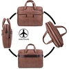 image:imageseyfocnia Mens Leather Messenger Bag Laptop Briefcase Business Satchel ComputerBrown