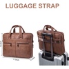 image:imageseyfocnia Mens Leather Messenger Bag Laptop Briefcase Business Satchel ComputerBrown